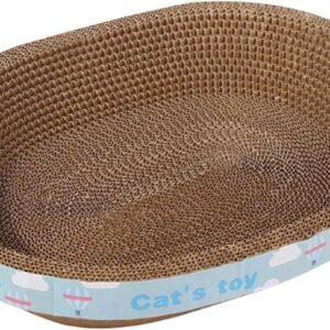 MagiDeal Cat Scratcher Cardboard Scratching Lounge Bed House Sofa Recycle Board Pet Cushion Corrugated Scratch Pad for Small Medium Large Cats Kitten, 45cmx34cmx9cm