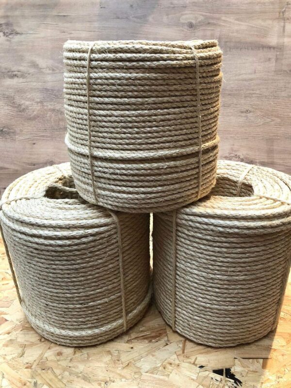 St@llion 16mm Cat Scratch Sisal Rope Replacement Natural Various Cat Scratcher Decking Pole Post Tree (10 Meter)