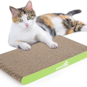 pecute Cat Scratcher Cat Scratching Boards, Kitty Scratching Pads Small Cat Lounger Catnip Included