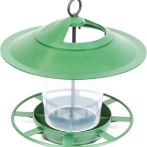 Etree Hanging Lantern Bird Feeder - The Ideal Small Bird Seed Feeder (Green)