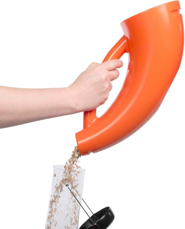 Jacobi Jayne® SuperScoop™ Bird Seed Scoop - scoop, carry & pour without spilling - perfect for filling your bird feeders with bird food - also makes a great pet food scoop - easy to use