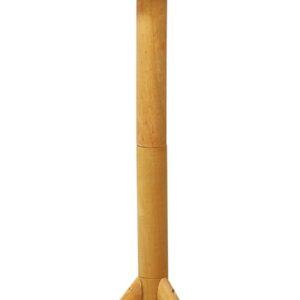 dobar® 48000FSC Bird Feeder with Stand - Wooden Bird Feeder with Reed Roof - Bird House with Tripod Stand - Bird Villa for Garden/Patio/Balcony - 44 x 44 x 101 cm - Natural