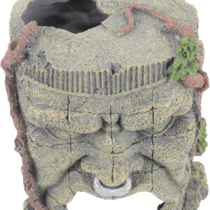 BESPORTBLE Fish Tank Landscaping Practical Reptile Cave Turtle Basking Platform Reptiles Tank Hide Tortoise Hideout Reptile Hiding Place Reptile Rock Mask Reptile Hide Turtle Tank Rocks Resin