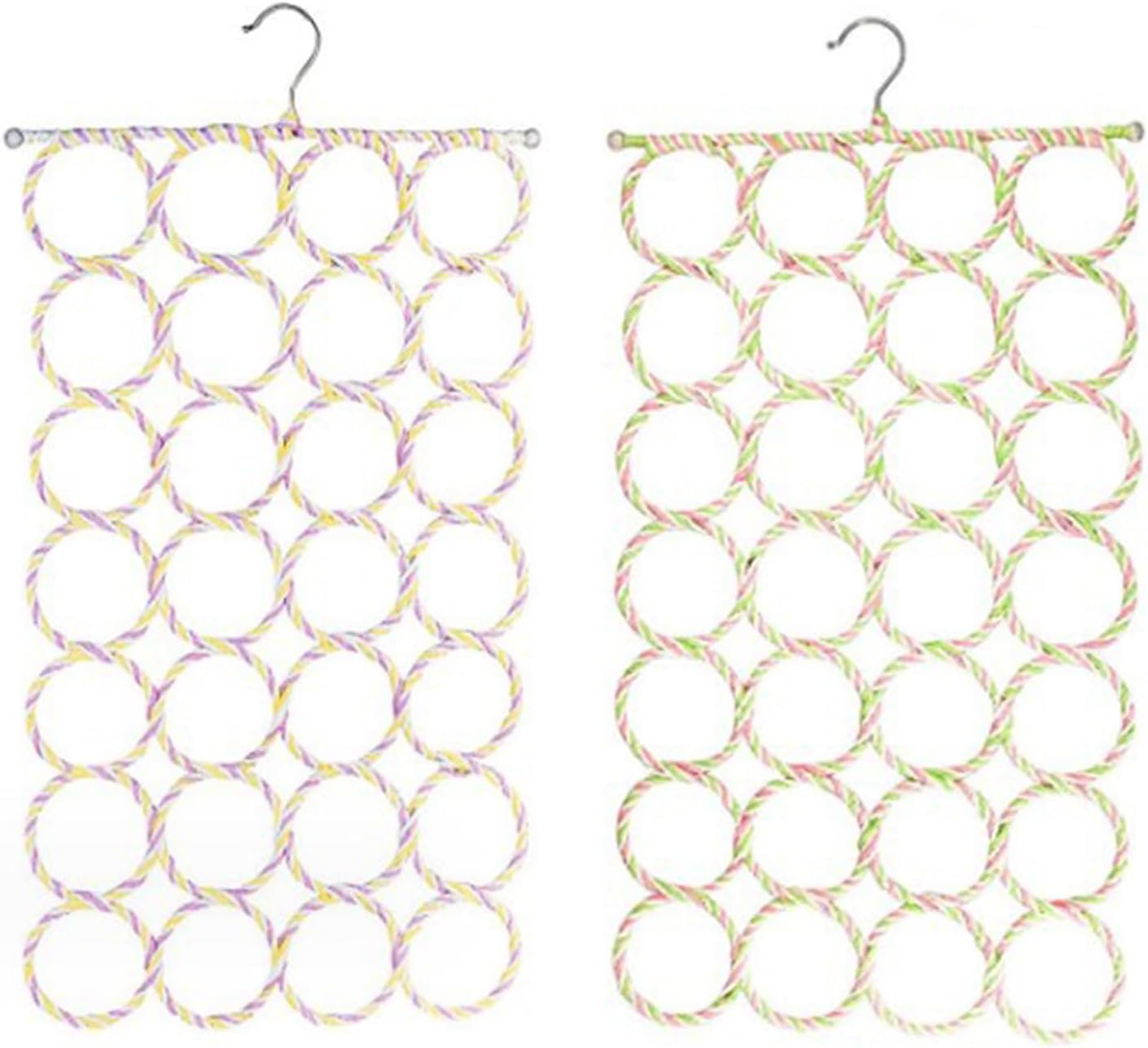 Bohue 2Pcs Bird Swings Stand Parrot Hanging Climbing Net 28 Bohue 2Pcs Bird Swings Stand Parrot Hanging Climbing Net 28 Laps of Climbing Net Bird Toys Cotton Rope Hammock Ladder Circle Swing Frame