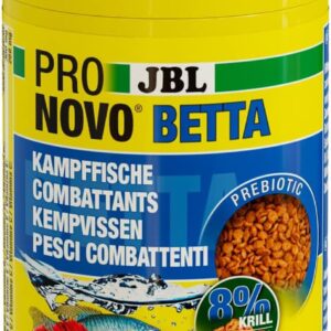 JBL Fish Food, Betta Grano Granules, Size S, 100 ml, Click Dispenser, Natural Raw Materials, Optimal Color Training
