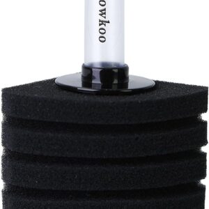 Powkoo Small Corner Sponge Filter for Aquarium Fish Tank Up to 30 Litre